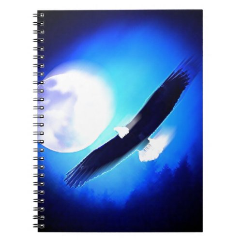 Flying Eagle  Moon Notebook