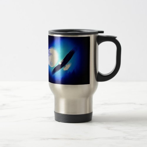 Flying Eagle  Moon Travel Mug