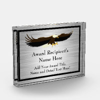 Flying Eagle Personalized Acrylic Award