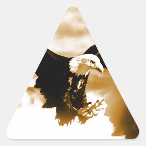 Flying Eagle Triangle Sticker