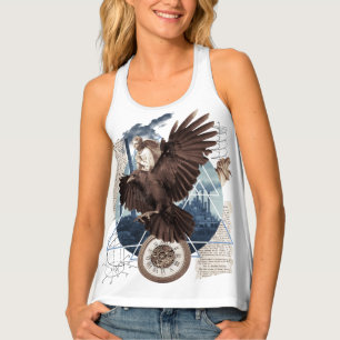 Flying Eagle with several other elements collage Tank Top