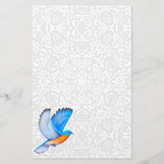 Flying Eastern Bluebird Stationery