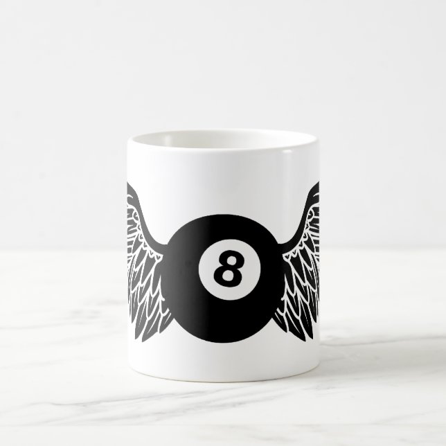 flying eightball coffee mug (Center)