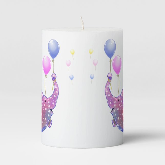 Flying Elephant Funny Candle (Front)