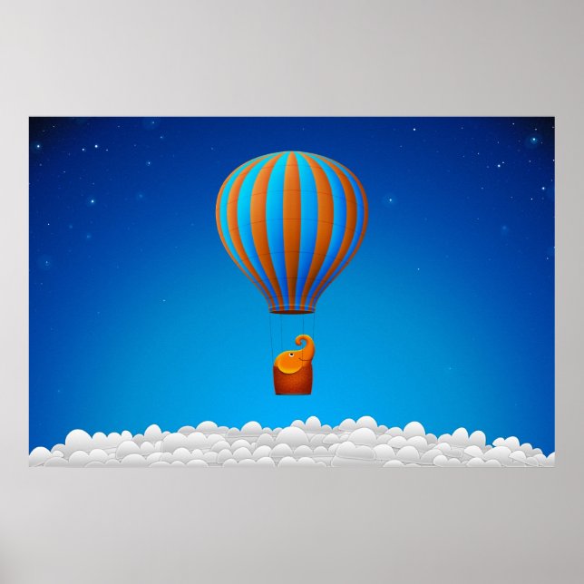 Flying Elephant Poster (Front)