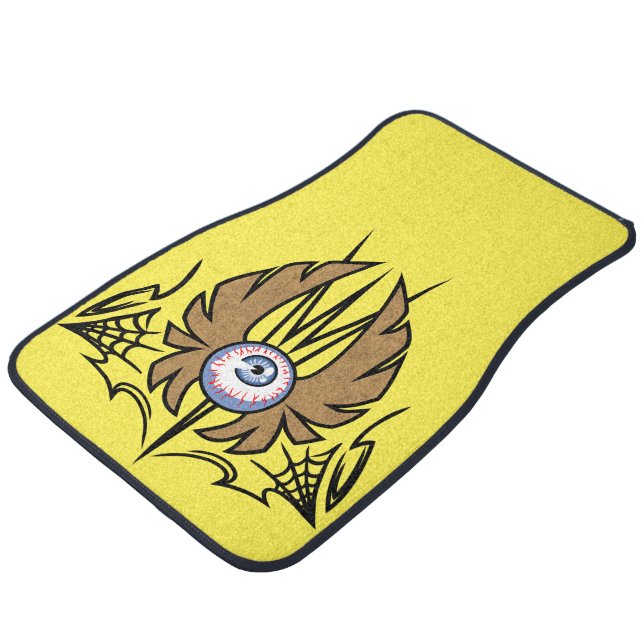 Flying Eyeball Car Floor Mat (Angled)