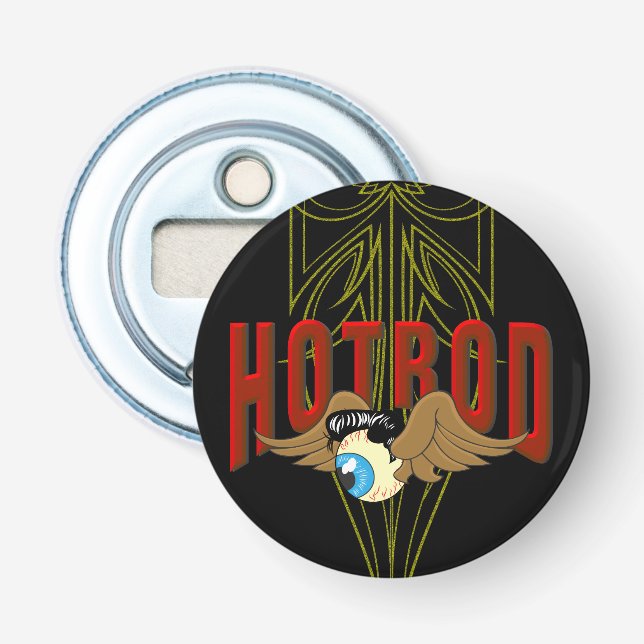 Flying Eyeball Hot Rod Bottle Opener (Front)