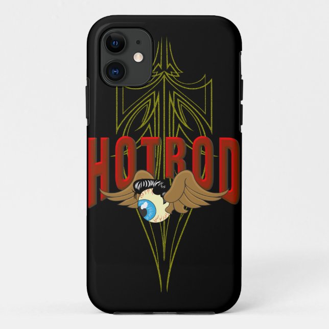 Flying Eyeball Hot Rod Case-Mate iPhone Case (Back)