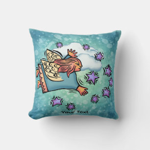 Flying Fairy Throw Pillow