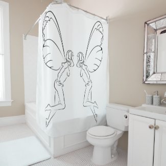 Flying Fairys Shower Curtain