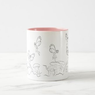 Flying Fairys…<br/ >Two-Tone Coffee Mug