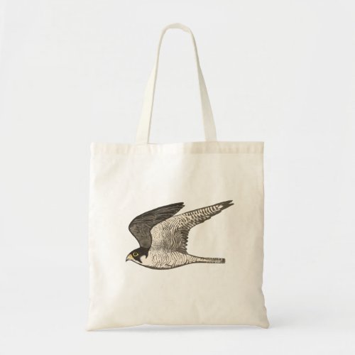 Flying falcon tote bag