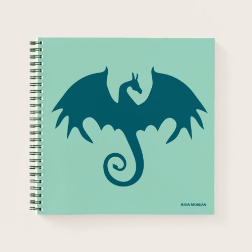Flying Fantasy Dragon Personalized Custom Notebook