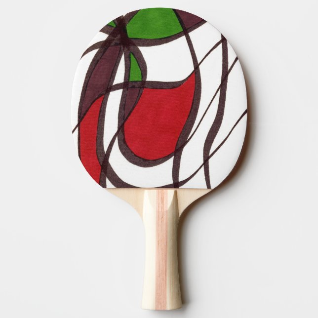"Flying Fish" Abstract Ping Pong Paddle (Back)
