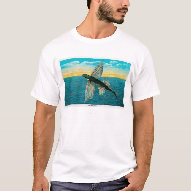Flying Fish at Catalina Island T-Shirt (Front)