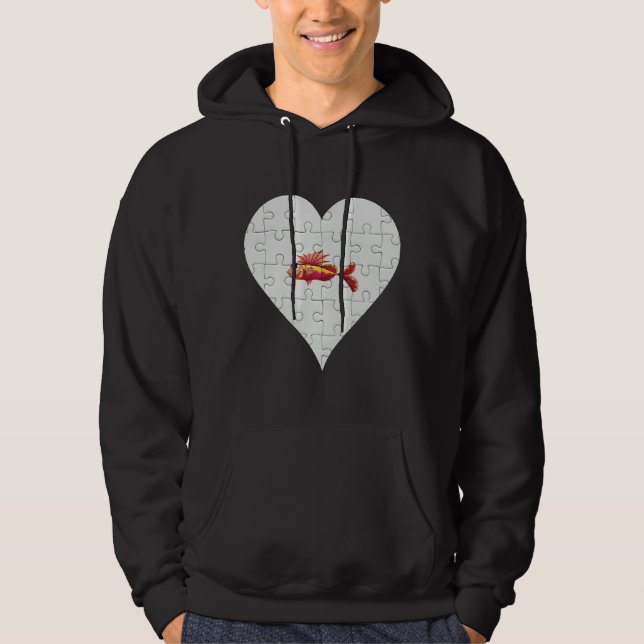 Flying Fish Heart Flying Fish Hoodie (Front)
