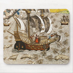Flying Fish Meet in the Torrid Zone Mouse Pad