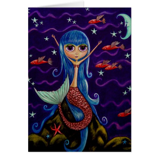 Flying Fish Mermaid Cards (Front)