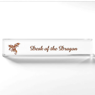 Flying Flame Dragon Name Plate