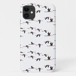 Flying Flamingos iPhone 11 Case (choose colour)