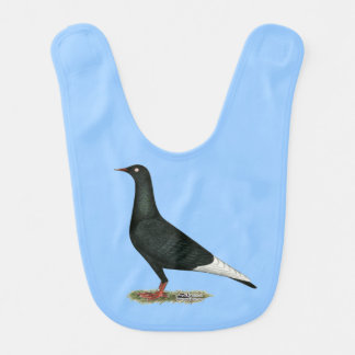 Flying Flight Black Pigeon Bib