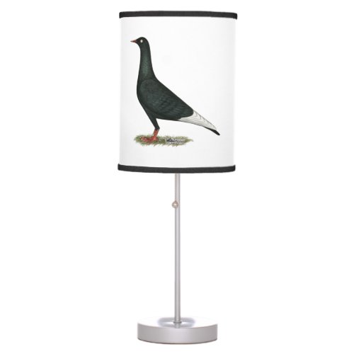 Flying Flight Black Pigeon Table Lamp