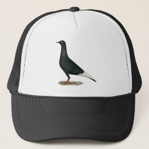 Flying Flight Black Pigeon Trucker Hat