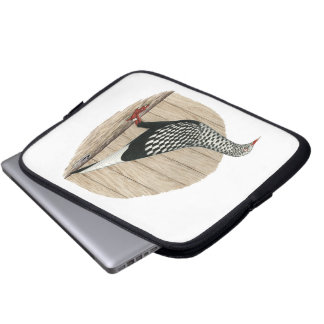 Flying Flight Black Teager Pigeon Laptop Sleeve
