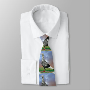 Flying Flight Pigeon and Clouds Neck Tie