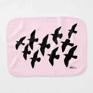 Flying Flight Pigeons Baby Burp Cloth