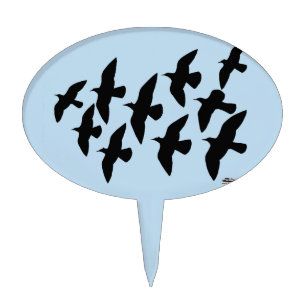 Flying Flight Pigeons Cake Topper