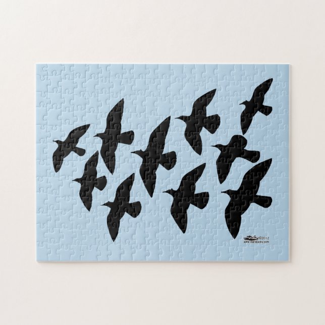 Flying Flight Pigeons Jigsaw Puzzle (Horizontal)