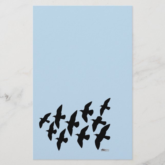 Flying Flight Pigeons Stationery (Front)