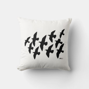 Flying Flight Pigeons Throw Pillow