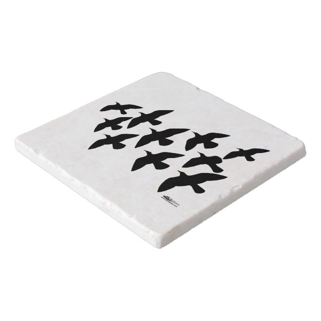 Flying Flight Pigeons Trivet (Corner)