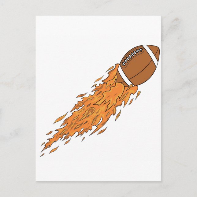 Flying Football Postcard (Front)