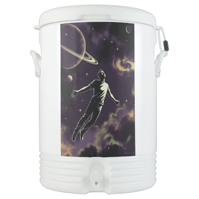 Flying For Photons Igloo beverage cooler 10 gallon (Front)