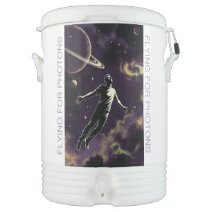 Flying For Photons w title Igloo beverage cooler
