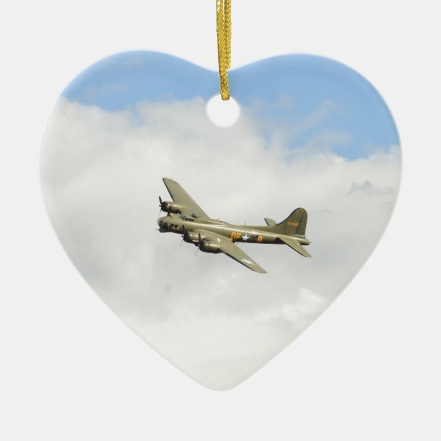 Flying Fortress Ceramic Ornament (Front)