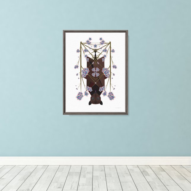 Flying Fox 12X16 Stretched Canvas Giclée Print (Insitu(Wood Floor))