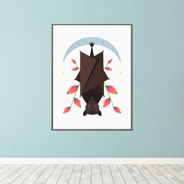Flying Fox 24x32 Stretched Canvas Giclée Print (Insitu(Wood Floor))