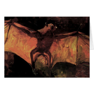 Flying Fox Bat by Vincent van Gogh Cards