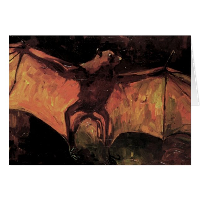 Flying Fox Bat by Vincent van Gogh Cards (Front Horizontal)