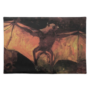 Flying Fox Bat by Vincent van Gogh Cloth Placemat