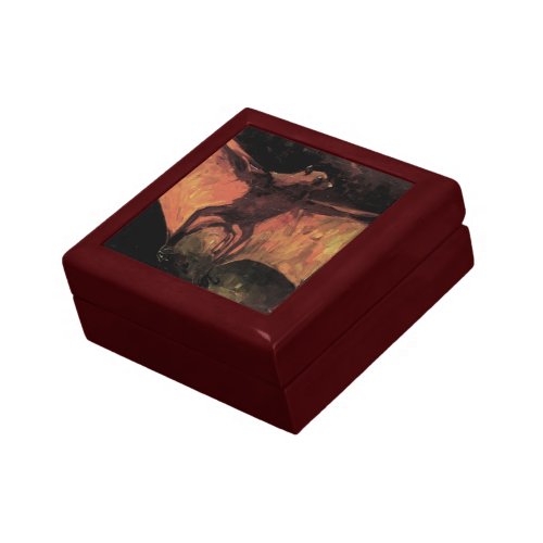 Flying Fox Bat by Vincent van Gogh Jewelry Box