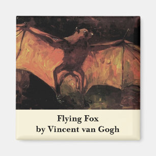 Flying Fox Bat by Vincent van Gogh Magnet