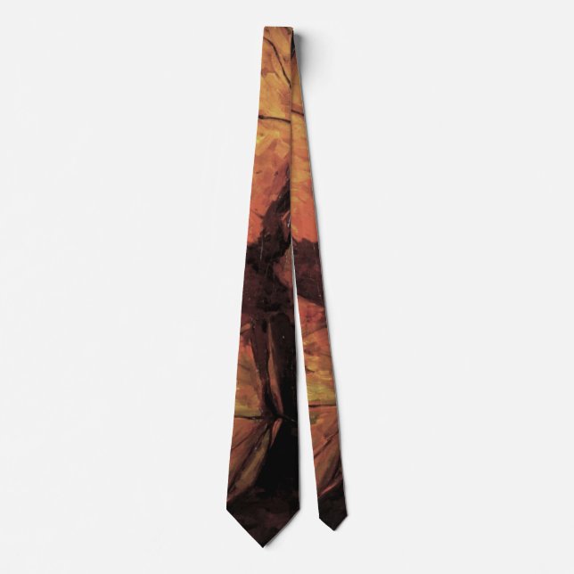 Flying Fox Bat by Vincent van Gogh Neck Tie (Front)