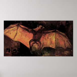 Flying Fox Bat by Vincent van Gogh Poster
