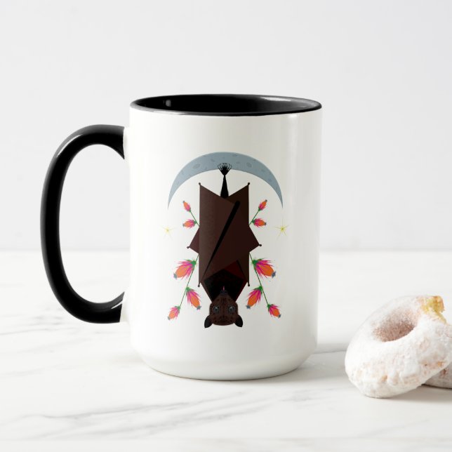 Flying Fox Classic Mug 15oz. Black (With Donut)