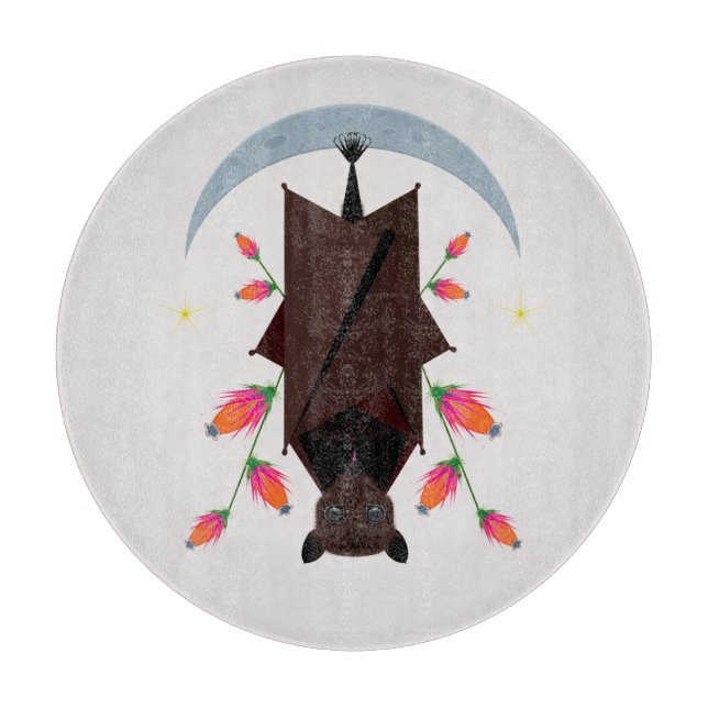 Flying Fox Glass Cutting Board (Front)